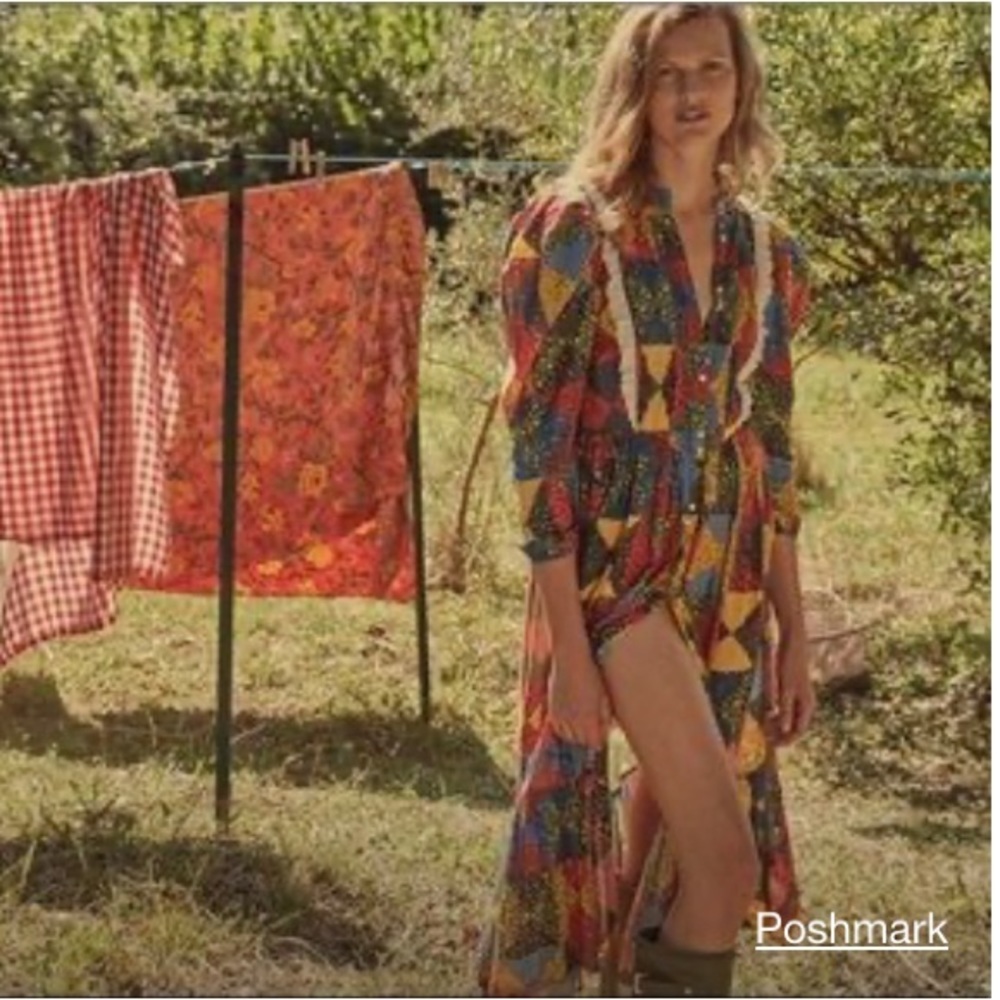 NWT :: Doen Nicolette Dress in Countryside Patchwork - Picture 5 of 10